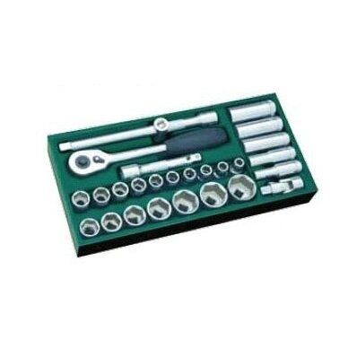 Tray. Socket set. 1/2" Dr.  27pcs.