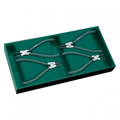 Tray. Snap ring pliers set 4pcs.