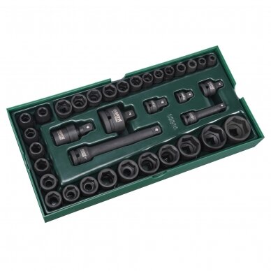 Tray. Impact socket set 3/8“ + 1/2" Dr. 13pcs.