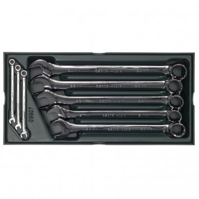 Tray. Combination wrench set  8pcs.