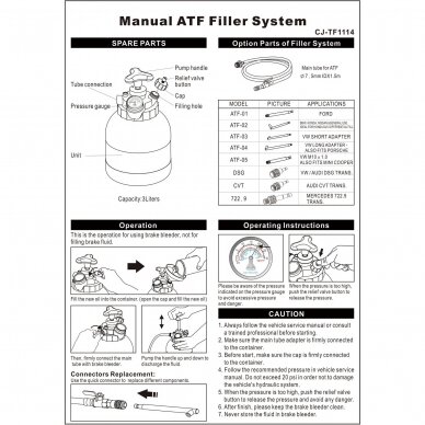 Manual transmission oil pump with ATF filler system 3