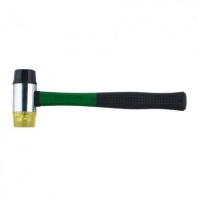 Mounted hammer with plastic fibreglass handle