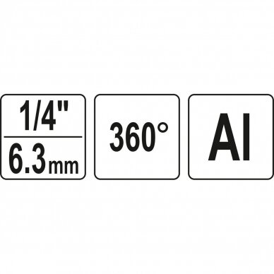 Air hose connector 1/4" (ext & int thread) swivel 360° 3