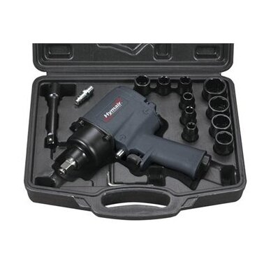 Air impact wrench 1/2" kit 15pcs.