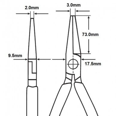 Bent long nose pliers 200mm KNIPEX 5