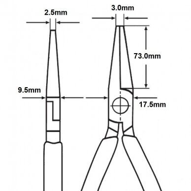 Prailgintos replės 200mm KNIPEX 5