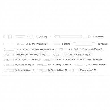 Precision bit set 61pcs 6