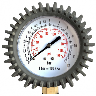 Tire inflating gun with manometer 2