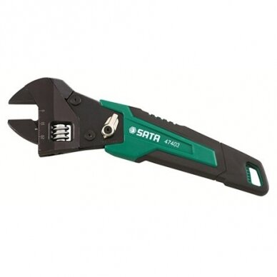 Ratcheting adjustable wrench 8", L=200mm