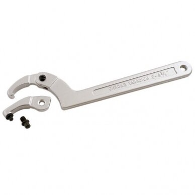 Adjustable hook & pin wrench set (19-120mm) 2