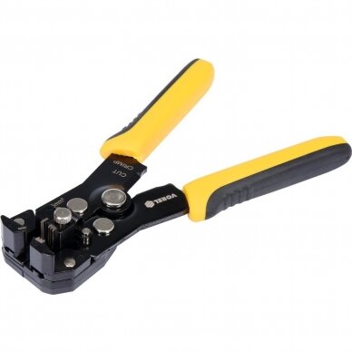 Universal wire stripper and ratchet crimping pliers 2