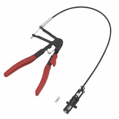 Remote action hose clip tool