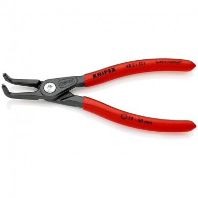 Precision circlip pliers. Internal. Bent 165mm (Ø19-60mm) KNIPEX 2