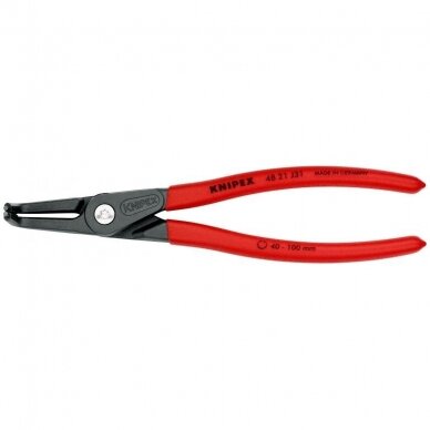 Precision circlip pliers. Internal. Bent 210mm (Ø40-100mm) KNIPEX