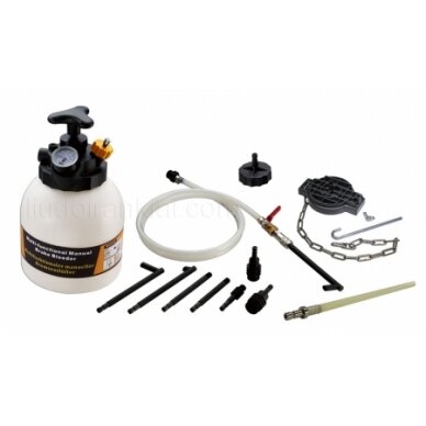 Multi-functional manual brake bleeder with ATF filler system