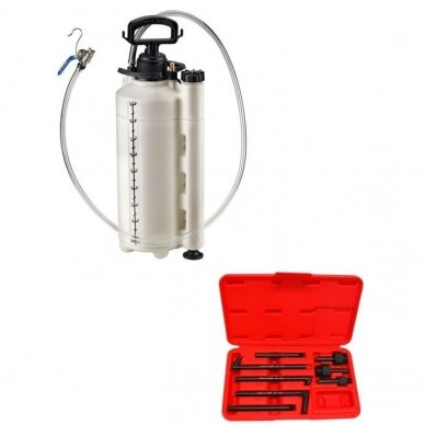 Manual fluid dispenser 9l with ATF accessories