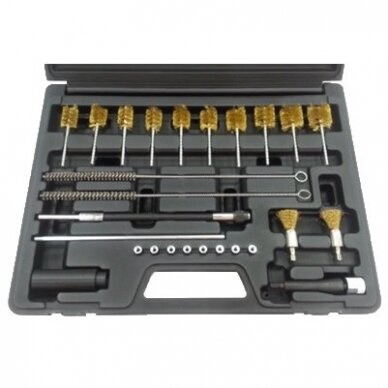 Universal injector shaft cleaning set 26pcs.