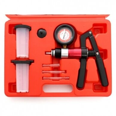 Vacuum & pressure pump and brake bleeding kit 2