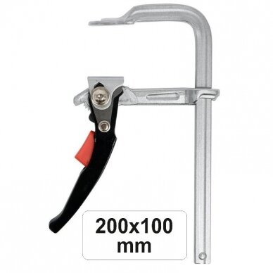 Quick release ratcheting F-type clamp 3