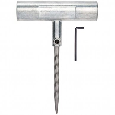 Hand rasp with metal handle