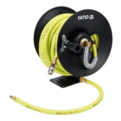 Hybrid air hose reel PVC+NBR Ø9.5 x 16 mm, 15 m